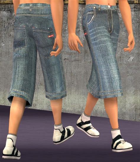 Mod The Sims Southpole Baggy Shorts For Men Fixed