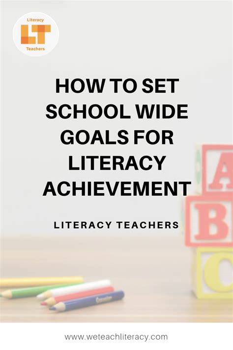 How To Set School Wide Goals For Literacy Achievement Improve Reading