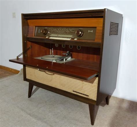 Meuble Radio Tourne Disque Vintage Telefunken Selency