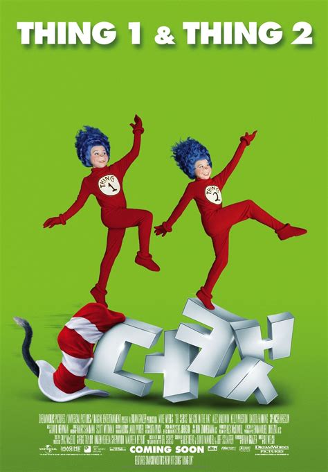 Movie Poster Thing 1 And Thing 2 On Cafmp