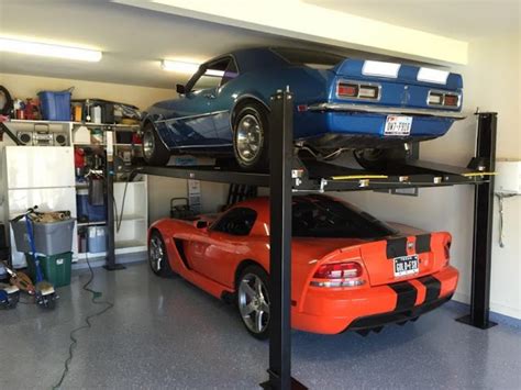 Organization Tip Maximize Your Garages Vertical Space With Car Lifts