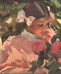 Joaquín Sorolla y Bastida - Elena among Roses, Detail (1907) ~~ For ...