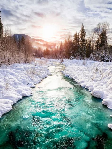 Winter River Wallpapers Top Free Winter River Backgrounds