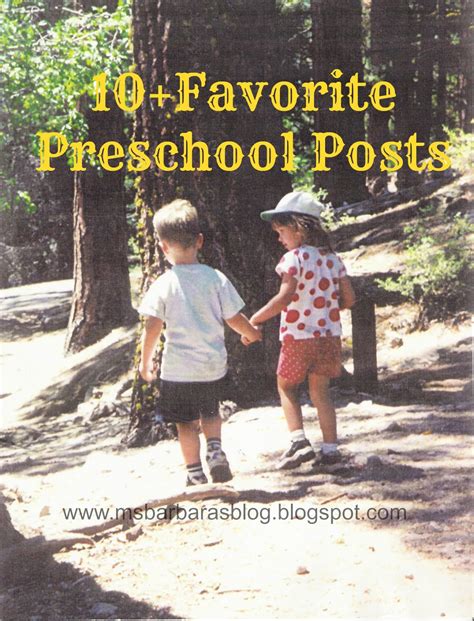 For The Children 10 Favorite Preschool Posts