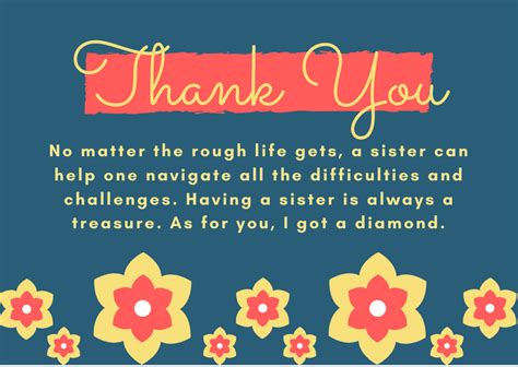 50 Heartfelt Thank You Sister Messages And Quotes