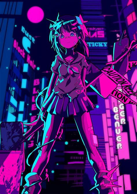 Japanese Illustrator Berryverrine Dazzles With Awesome Retrowave Kawaii