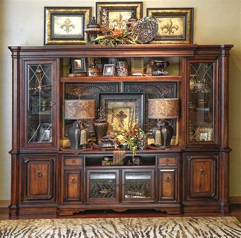 The materials used to create it include a all the media components fit on the shelves and the cables are all in the back. 443 best images about Tuscan Decor on Pinterest | Bakers ...