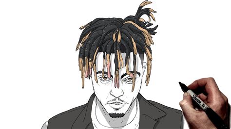 How To Draw Juice Wrld Step By Step Music Youtube