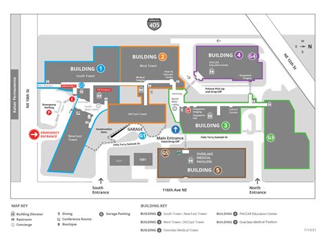 Campus Map And Parking Overlake Medical Center And Clinics