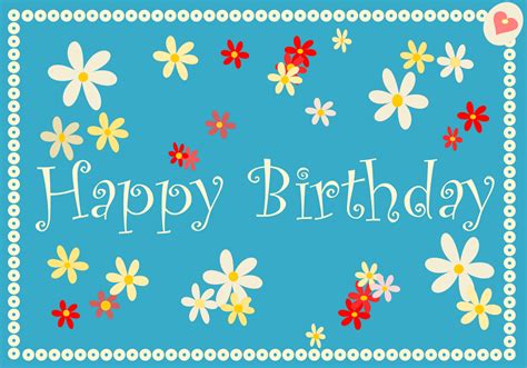 Free Printable Birthday Card Template Downloadable Happy Birthday