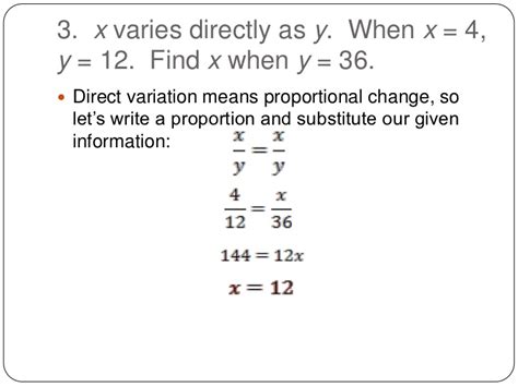 ️ 5 Examples Of Direct Variation Direct Variation Solutions Examples