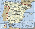 Map of Spain and geographical facts, Where Spain is on the world map ...