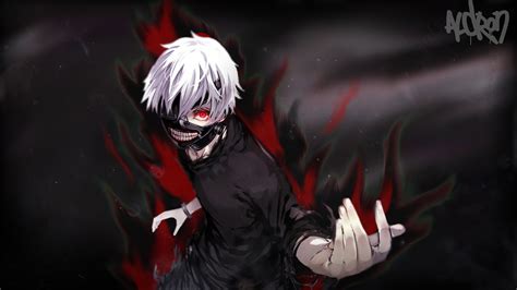 Desktop Wallpaper Art Anime Boy Ken Kaneki Tokyo Ghoul Hd Image