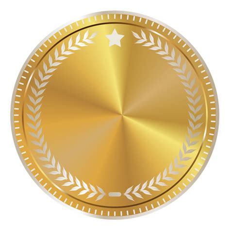 Gold Seal Badge With Decoration Png Clipart Image Gallery