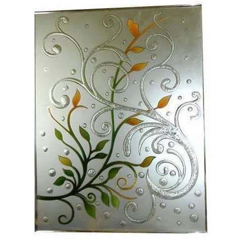 Coloured Printed Etched Glass Size 6 X 8 Feet At Rs 225square Feet