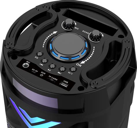 cmik mk 8812 audio subwoofer karaoke wireless portable remote control blue tooth microphone