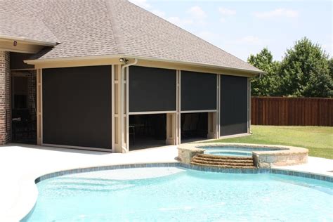 Patio Drop Shades Traditional Patio Dallas By Drop Shade Houzz