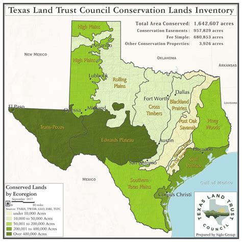 Conservation Lands Inventory Texas Land Trust Council