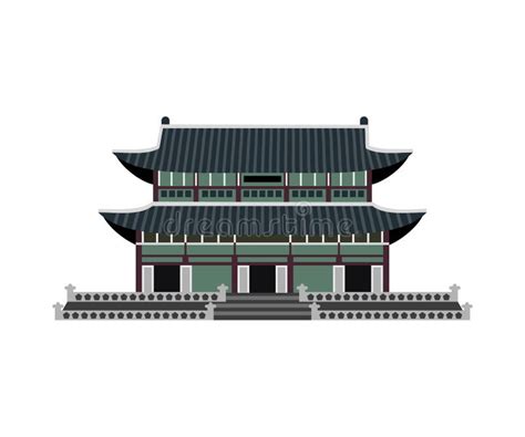Korean Palace Changdeokgung Stock Vector Illustration Of Building