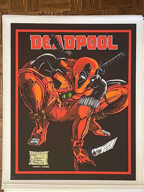Deadpool Spider Man 1 Todd Mcfarlane Homage 24″ X 30″ Art On Canvas