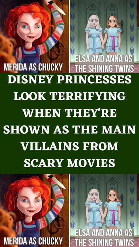 disney princesses look terrifying when they re shown as the main villains from scary movies in