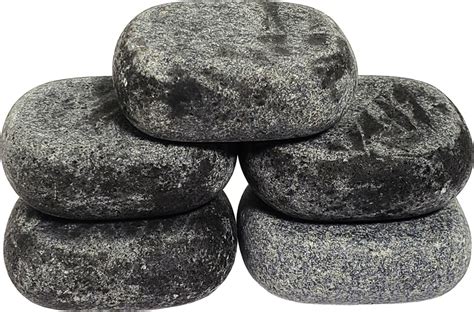 Natural Basalt Massage Stone Small 5pack