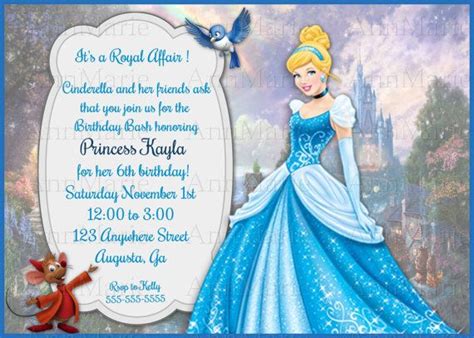 Cinderella Party Invitations Cinderella Birthday Party Disney