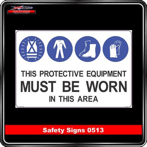 Mandatory This Protective Equipment Must Be Worn In This Area Safety