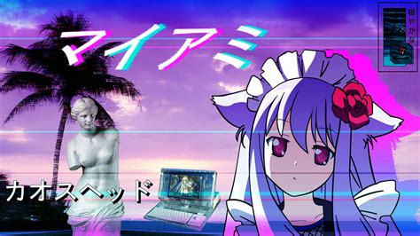 My Anime Vaporwave Wallpaper 04 By Iamthebest052 On