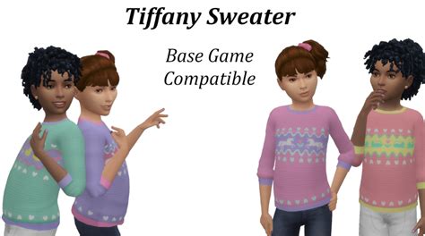 Tiffany A Base Game Compatible ‘80s Sweater Maxis Match Cc 80s