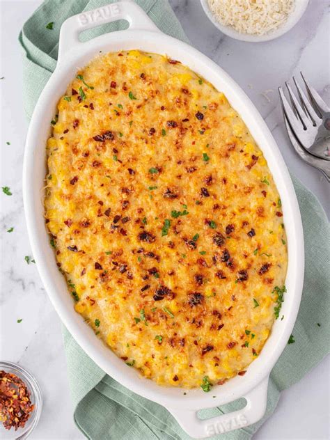 Easy Baked Creamed Corn Casserole Recipe Cookin With Mima