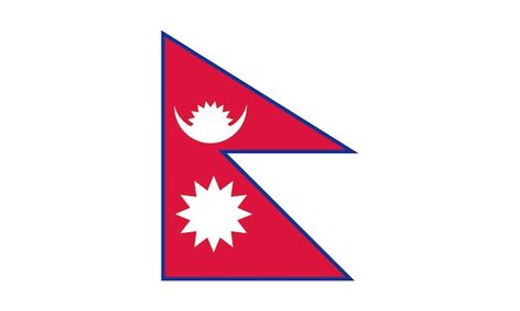 Premium Vector National Nepal Flag Official Colors And Proportions