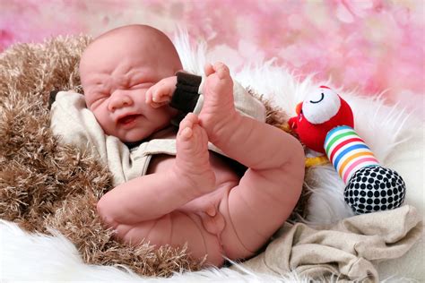 Reborn Baby Boy Crying Doll Inch Preemie Newborn W Etsy