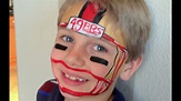 Football Helmet Face Painting Tutorial - Go 49ers! - YouTube