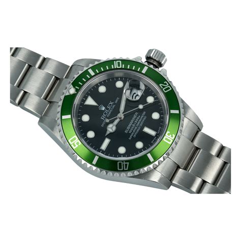 Rolex Submariner Date 16610lv “kermit” Mk1 2004 Buy Pre Owned Rolex Watch