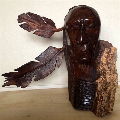 Large Ironwood Native American Carving Etsy Carving Sculpture
