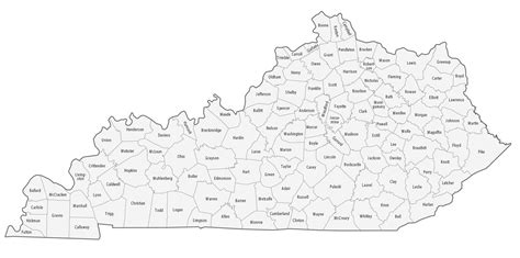 Printable Map Of Kentucky Counties Printable Maps My Xxx Hot Girl