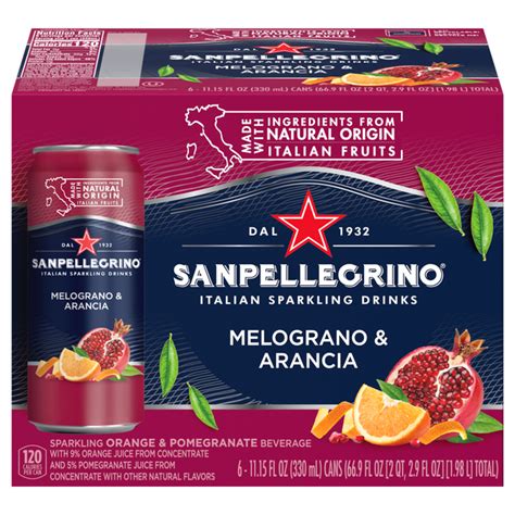 Save On San Pellegrino Sparkling Orange And Pomegranate Beverage All