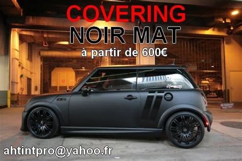 Covering Mini One Cooper S Noir Mat