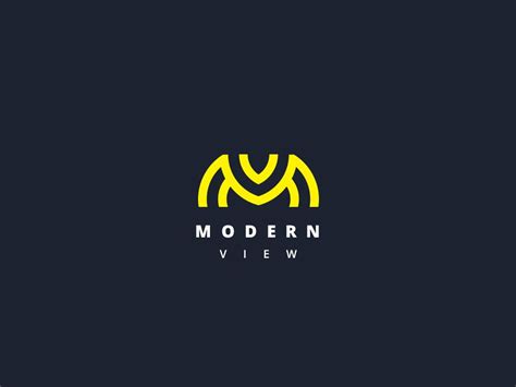 Modern View Logo Logos Tops Designs Logo Design