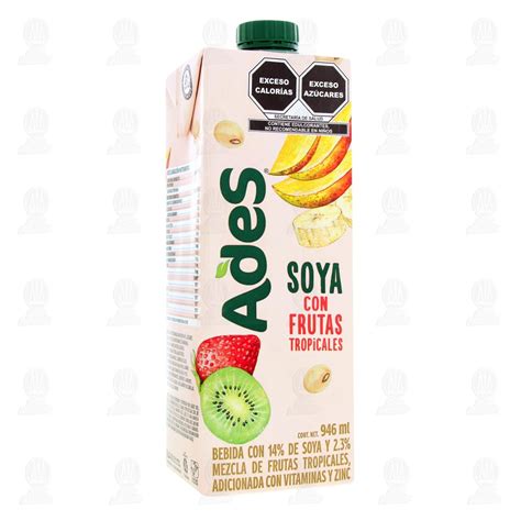 Bebida Ades Soya Con Frutas Tropicales 946 Ml