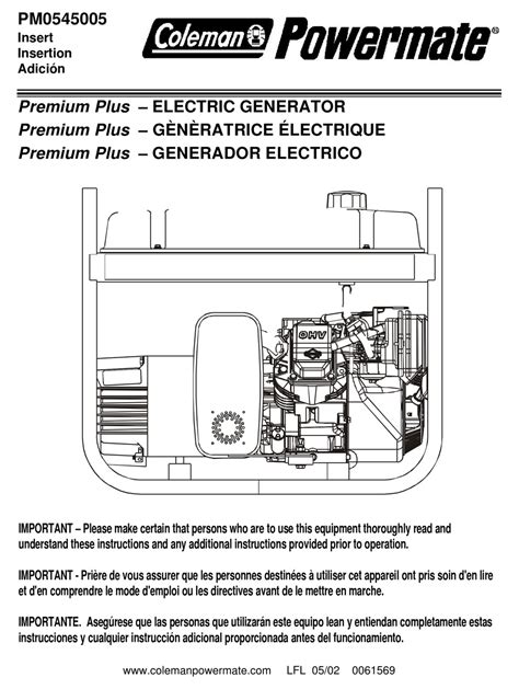 Coleman Powermate 6250 Generator Wiring Diagram Wiring Digital And
