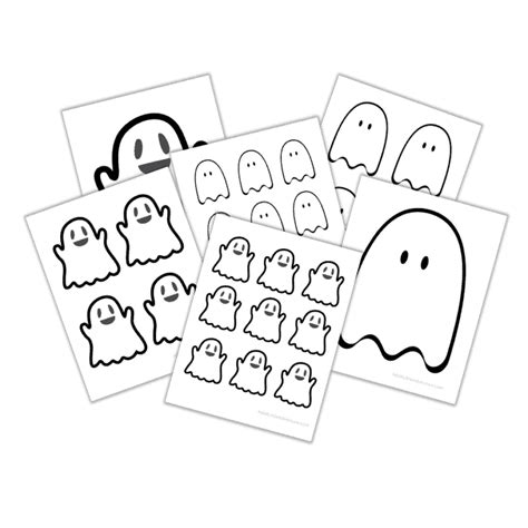 Cute Ghost Outline Free Printables Add A Little Adventure