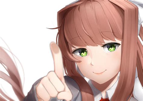 Boop Monika Ddlc Doki Doki Literature Club Cute Fanart 4k Best Of