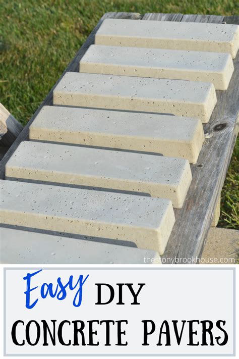 DIY Concrete Brick Pavers | The Stonybrook House