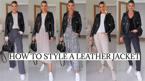 How To Style A Leather Jacket Ways To Wear Youtube