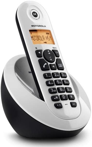 Motorola C601w Single Digital Cordless Phone White Ασυρματο τηλεφωνο