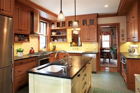 Porches can be simple entryway covers, full or partial, sheltered and even screened or glass enclosed. A Minneapolis Kitchen Remodel Captures the True Craftsman ...
