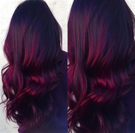 In this case, you're likely best off in going to a professio. Red Velvet balayage-- dark roots with vibrant burgundy ...