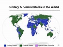 Global map of Unitary & Federal States | Ap human geography, Human ...